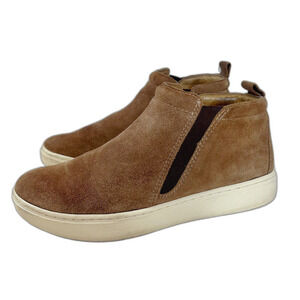 Sofft Britton li Brown Suede Leather Slip on Sneakers Women's Size 7.5